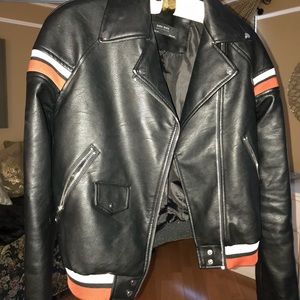 Zara vegan leather jacket
